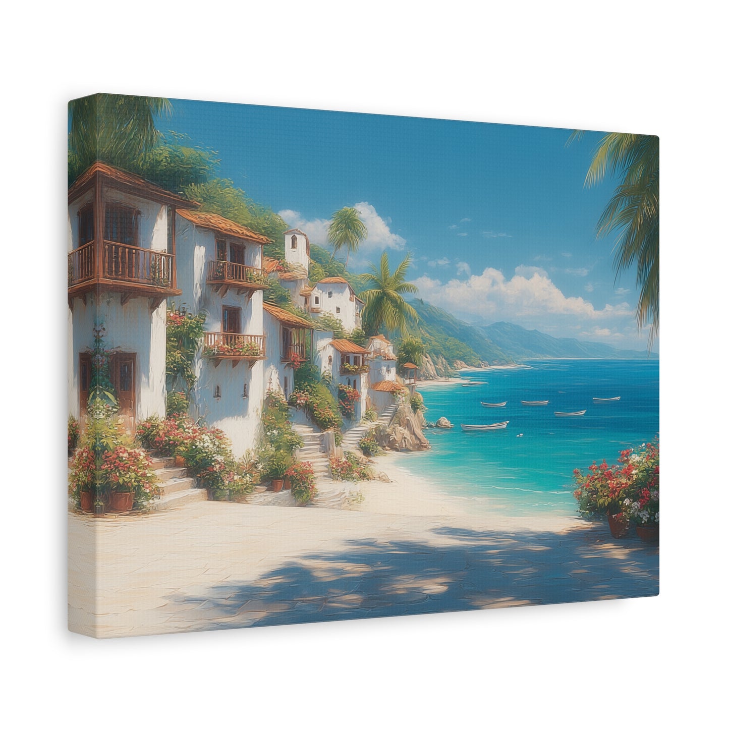 Sea Side -Coastal Serenity Canvas Print, Beach Decor, Wall Art for Home, Gift for Beach Lovers