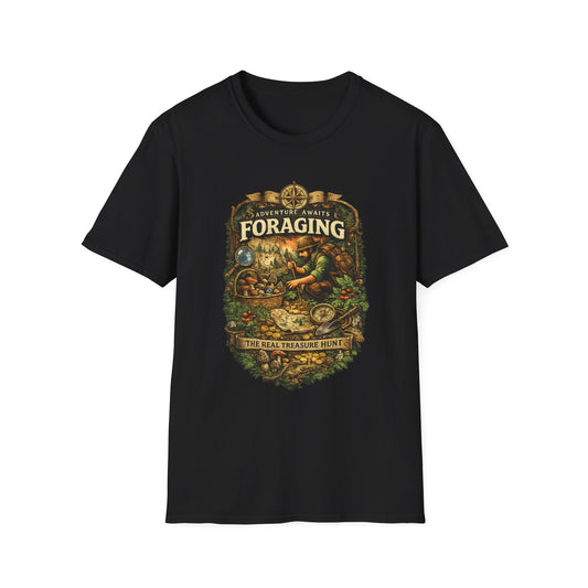 Foraging T-Shirt – 'Foraging: The Real Treasure Hunt' Outdoor Nature Tee