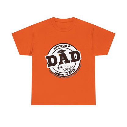 Senior Dad -Class of 2026 Graduation Tee, Unisex Heavy Cotton Shirt, Senior T-Shirt, Personalized Graduation Gift, Class Reunion Apparel, 2026 [...]