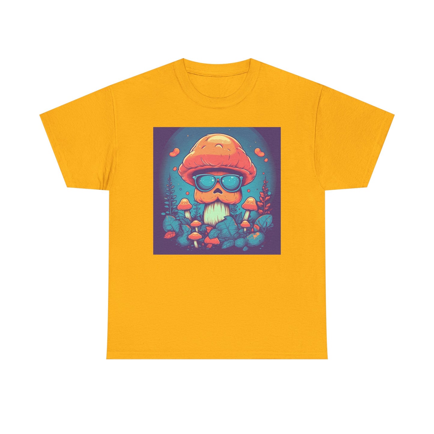 Cool Mushroom Vibes Unisex Tee, Retro Shirt, Gift for Nature Lovers, Chill Outfit, Eco-Friendly Apparel, Summer Wear