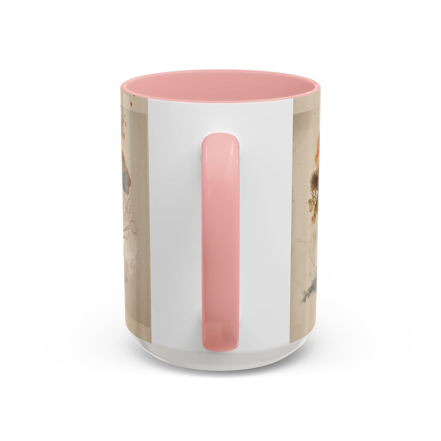 Mushroom Magic Accent Coffee Mug — 11/15oz Ceramic Cup with Woodland Fungi Design