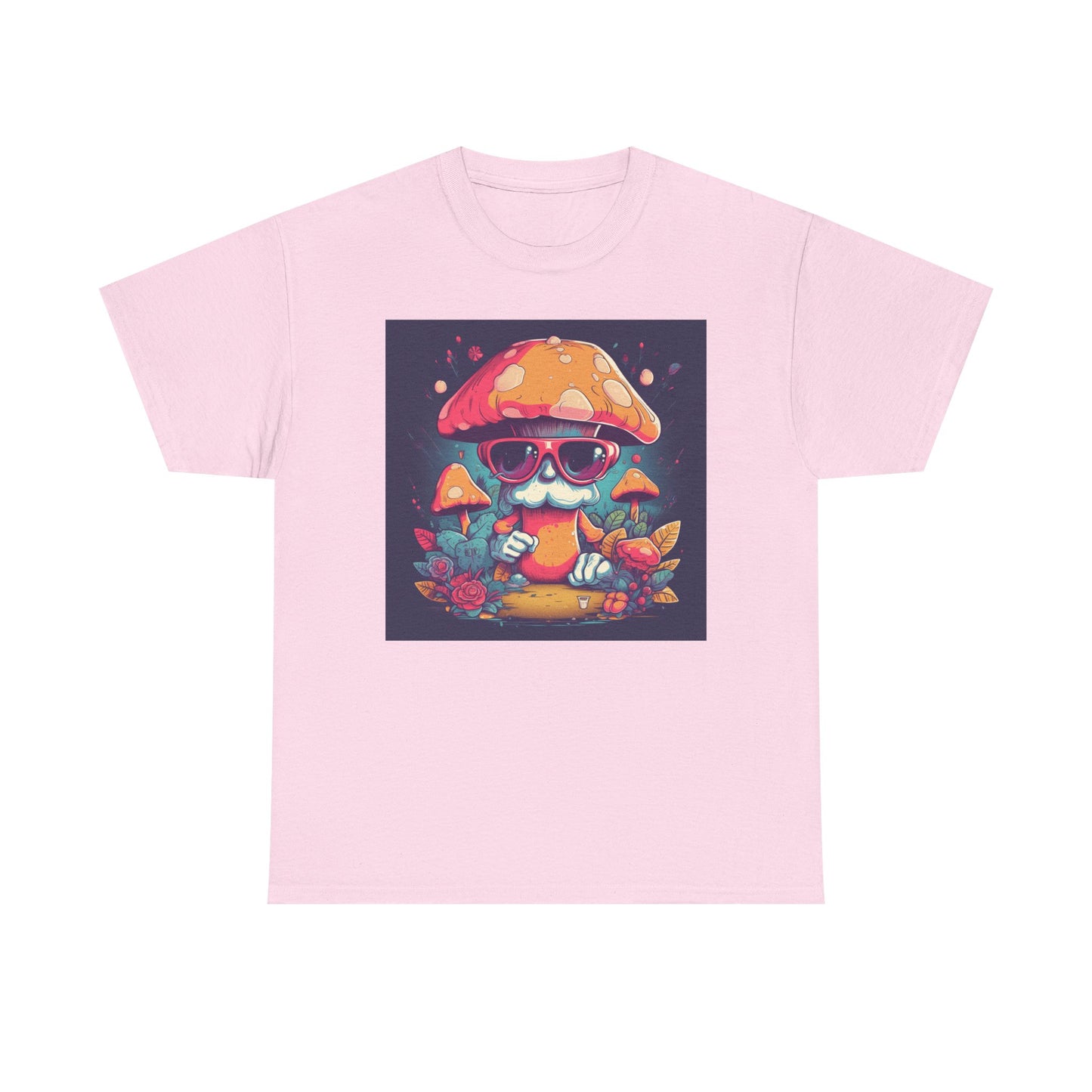 Cool Mushroom Graphic Tee, Retro T-Shirt, Unique Gift for Nature Lovers, Eco-Friendly Apparel, Perfect for Parties and Festivals
