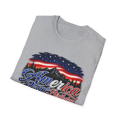 America 250 Birthday T-Shirt – Patriotic USA Flag Design for Independence Day