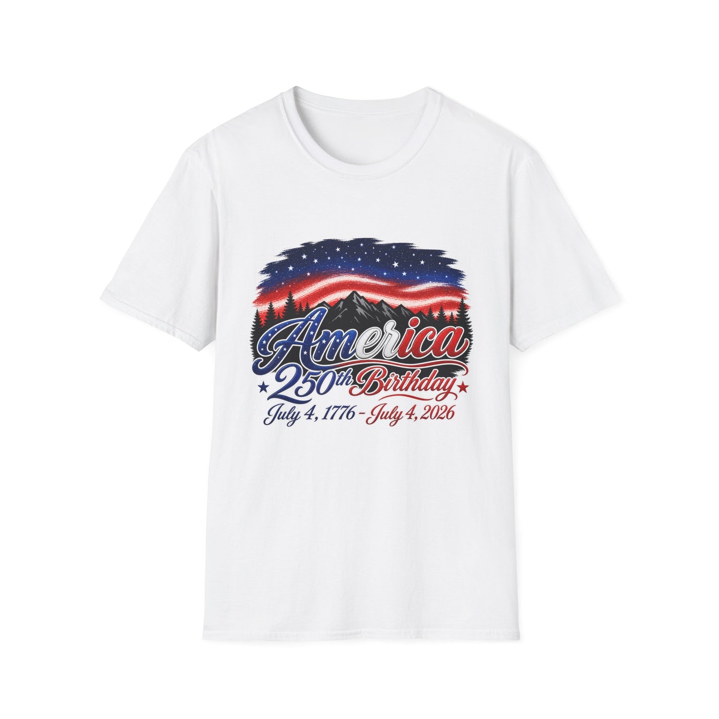 America 250 Birthday T-Shirt – July 4, 1776–2026 Patriotic Independence Day Tee