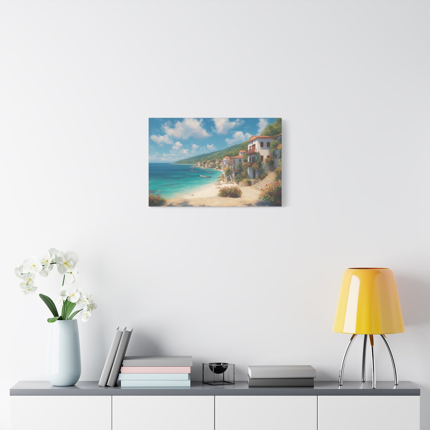 Ocean Front -Coastal Serenity Canvas Print, Beach Decor, Wall Art for Home, Gift for Beach Lovers