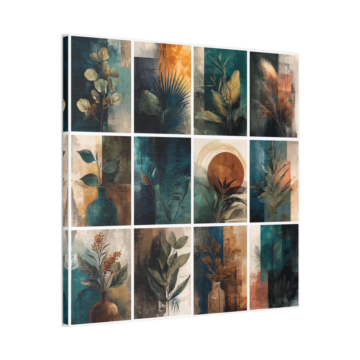 Natures Green Series #7 -Botanical Wall Art, Nature-Inspired Home Décor, Eco-Friendly Canvas Print, Greenery Art Piece, Living Room Wall Hanging