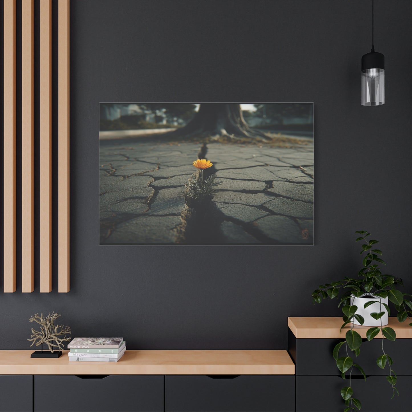 Defiant Bloom: Urban Resilience in Monochrome, Photographic Metaphor of Hope--1aceswild.myshopify.com