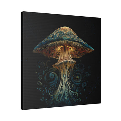Swirl -Mushroom Canvas Art,