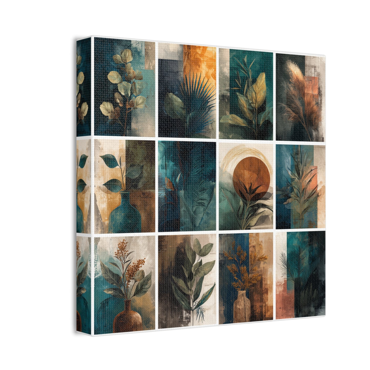 Natures Green Series #7 -Botanical Wall Art, Nature-Inspired Home Décor, Eco-Friendly Canvas Print, Greenery Art Piece, Living Room Wall Hanging