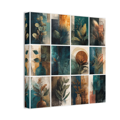 Natures Green Series #7 -Botanical Wall Art, Nature-Inspired Home Décor, Eco-Friendly Canvas Print, Greenery Art Piece, Living Room Wall Hanging