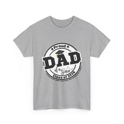 Senior Dad -Class of 2026 Graduation Tee, Unisex Heavy Cotton Shirt, Senior T-Shirt, Personalized Graduation Gift, Class Reunion Apparel, 2026 [...]