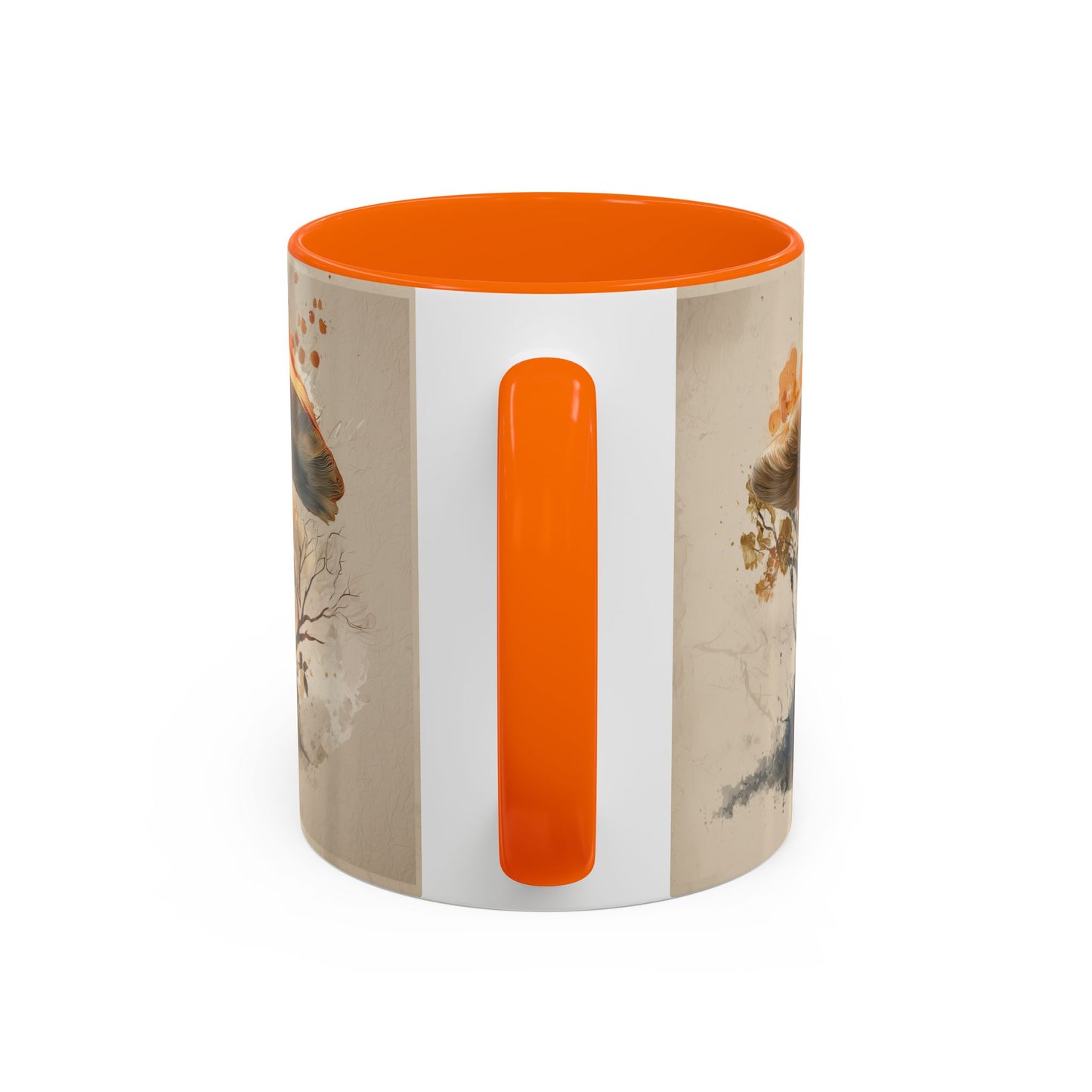 Mushroom Magic Accent Coffee Mug — 11/15oz Ceramic Cup with Woodland Fungi Design