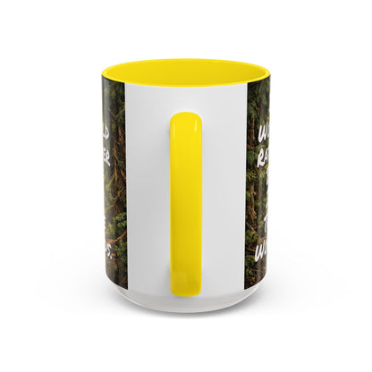 "My Spore Time Is Spent Mushroom Hunting" #2 Accent Coffee Mug (11/15oz)