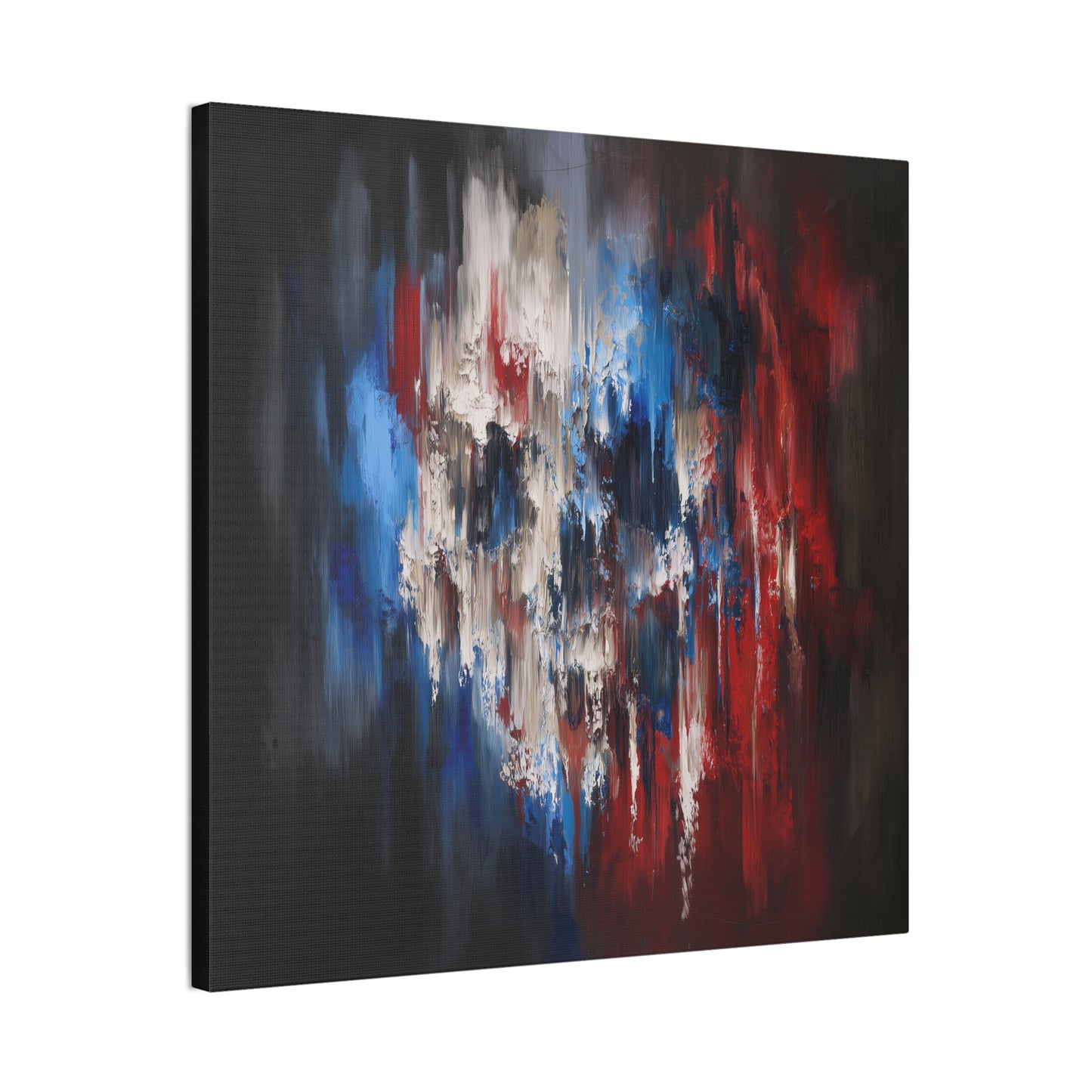 Running Colors - Abstract  Red, White and Blue Art