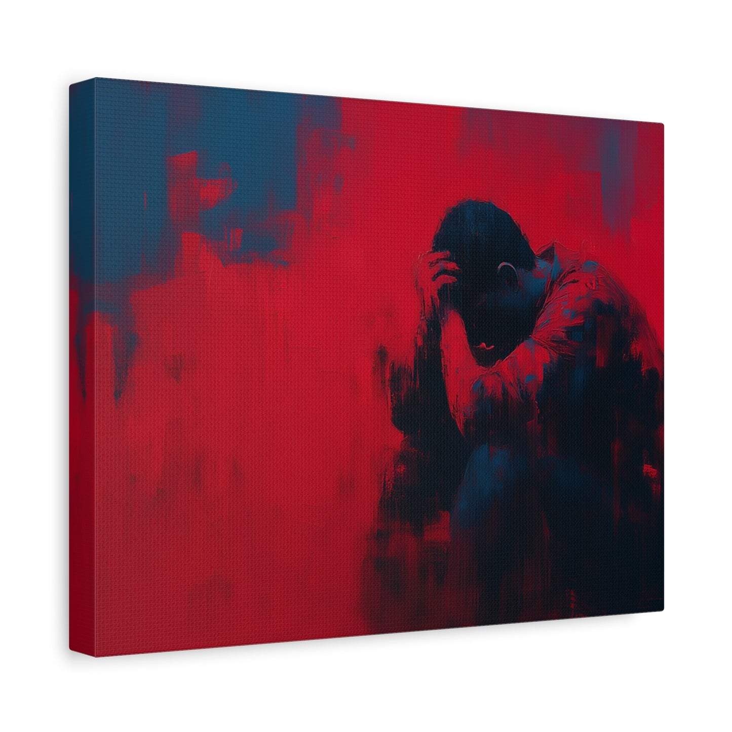 Heavy Load --Emotional Matte Canvas Art, Modern Abstract Wall Decor, Minimalist Canvas Print