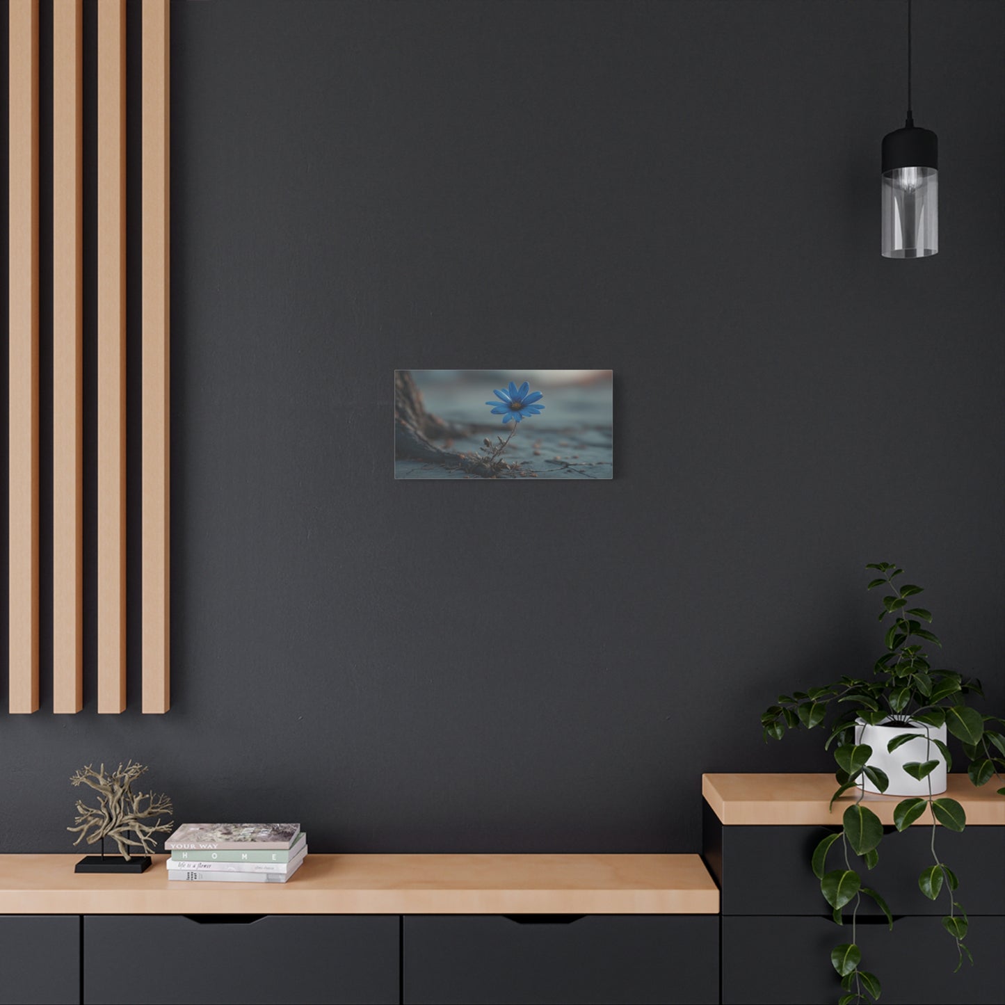 Defiant Bloom: Resilience in Gray, Hope from Stone, Nature's Triumph--1aceswild.myshopify.com