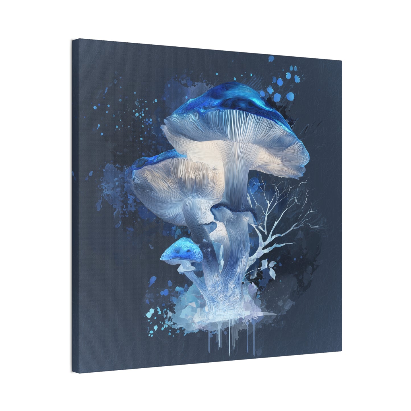 Fruiting Body Light -Mushroom Canvas Art, Stretched Wall Decor, Bohemian Home Decor, Psychedelic Wall Art, Nature-Inspired Art