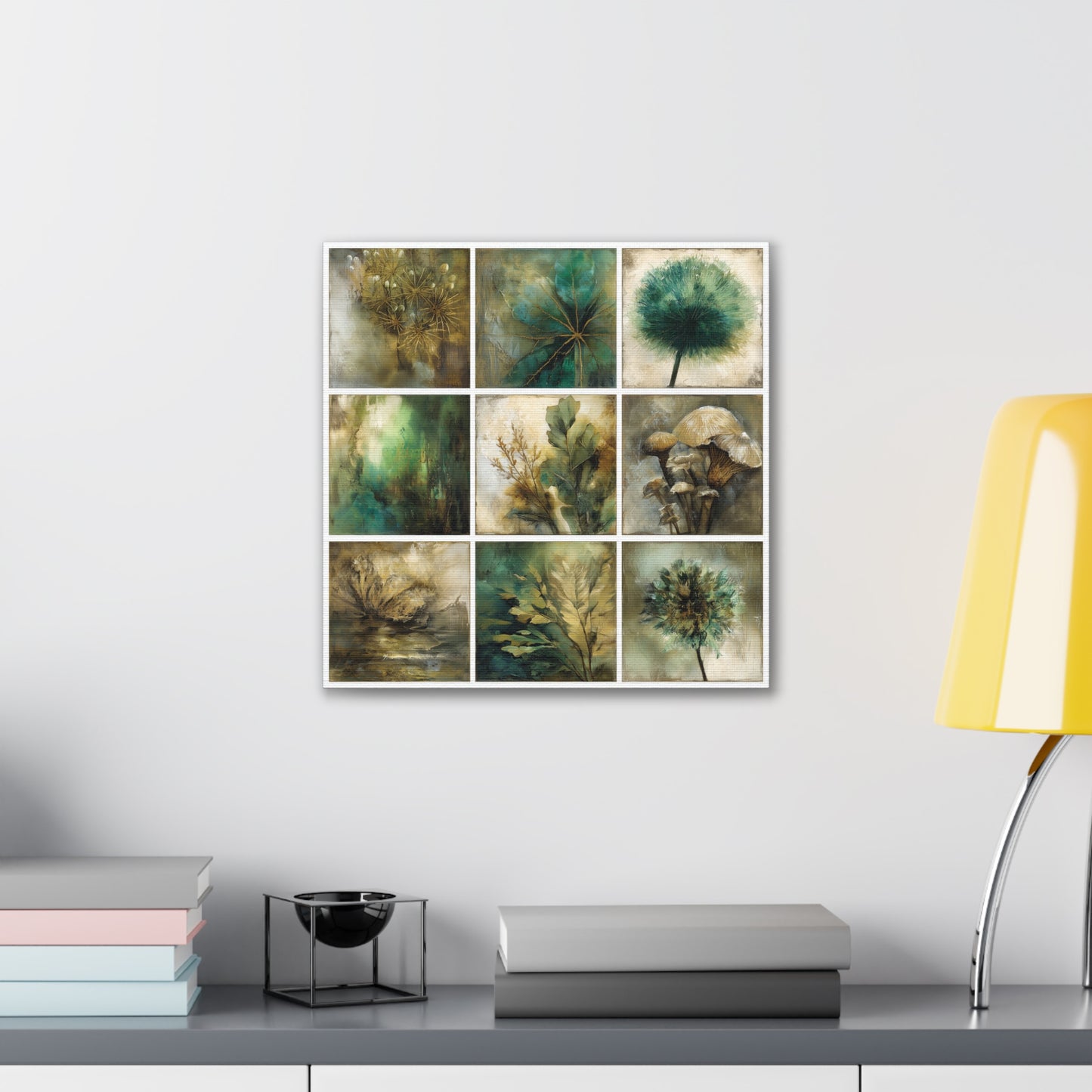 Natures Green Series #3 -Botanical Wall Art, Nature-Inspired Home Décor, Eco-Friendly Canvas Print, Greenery Art Piece, Living Room Wall Hanging