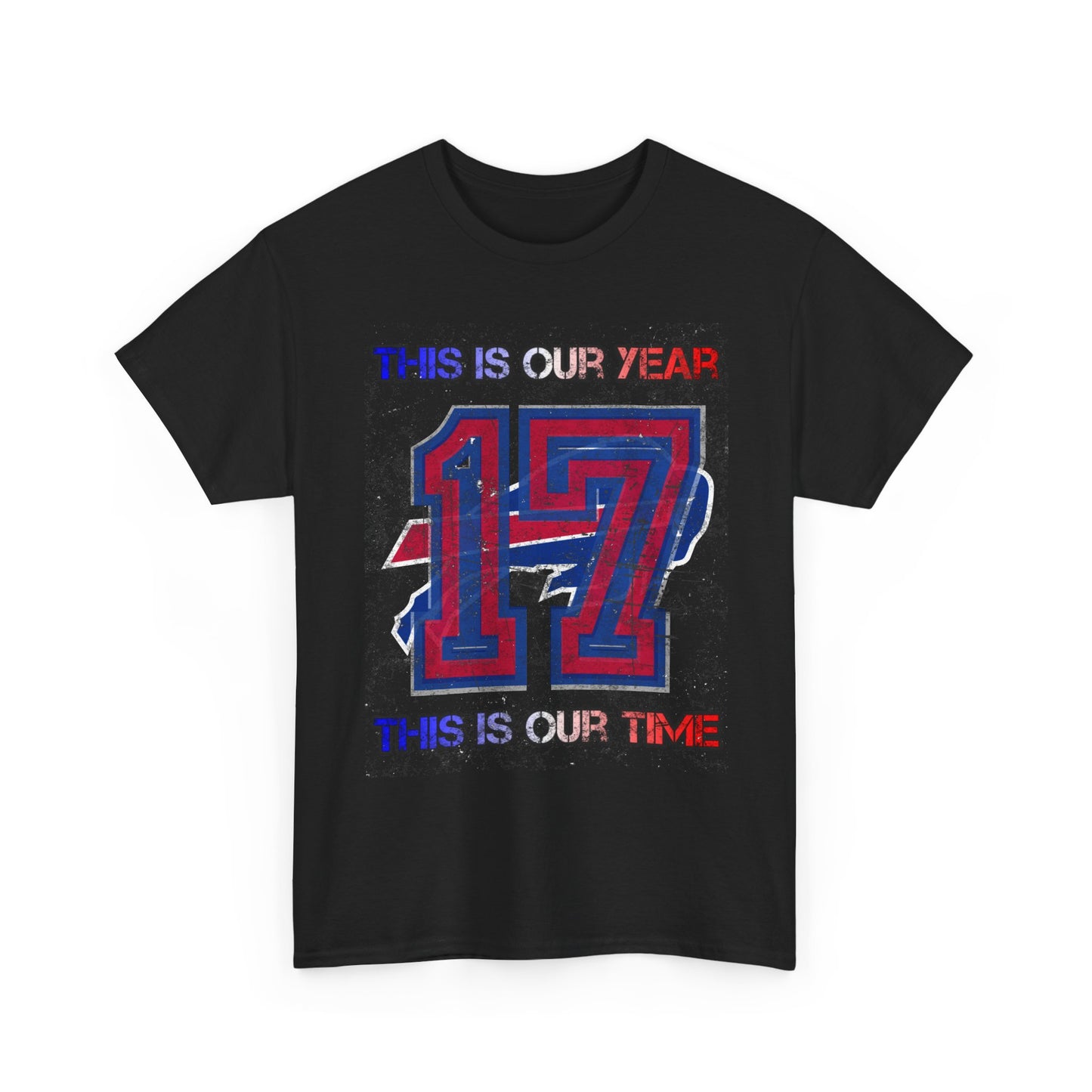 This Is Our Year 17 -Celebratory Unisex Heavy Cotton Tee, Customizable Year Shirt, Perfect for Birthdays, Team Events, Youth Spirit Gear, Everyday Comfort