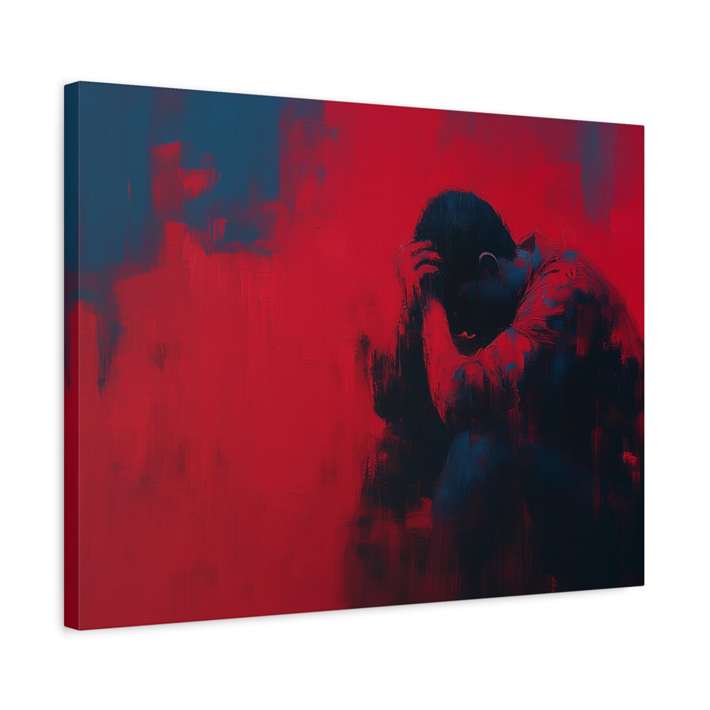 Heavy Load --Emotional Matte Canvas Art, Modern Abstract Wall Decor, Minimalist Canvas Print