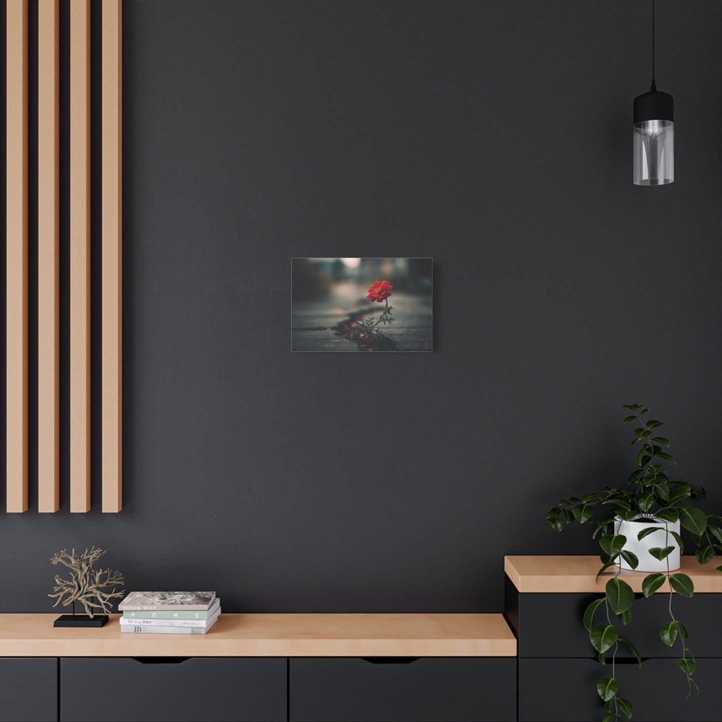 Resilience Blooms: Urban Flower Photography, Concrete Landscape Art--1aceswild.myshopify.com