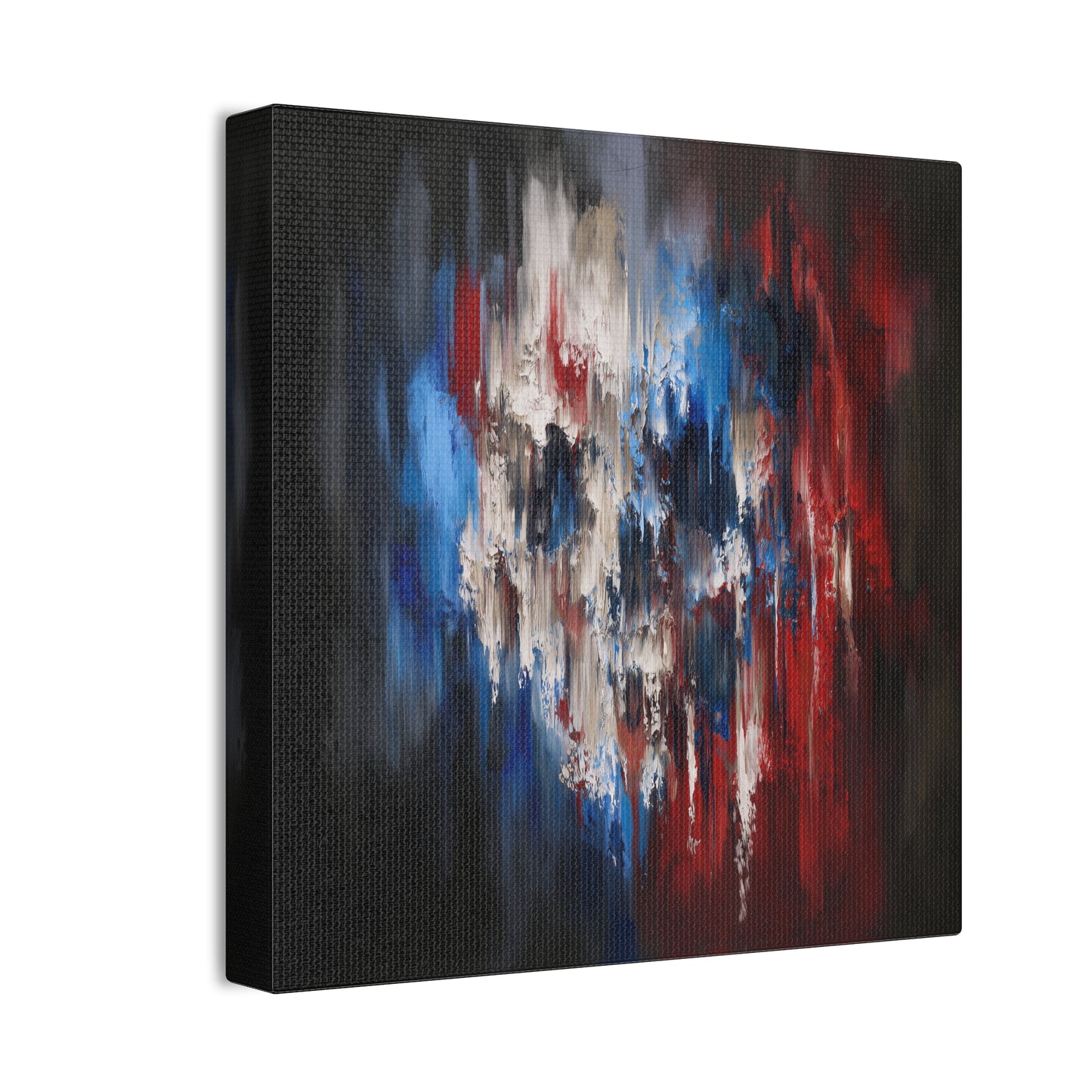 Running Colors - Abstract  Red, White and Blue Art