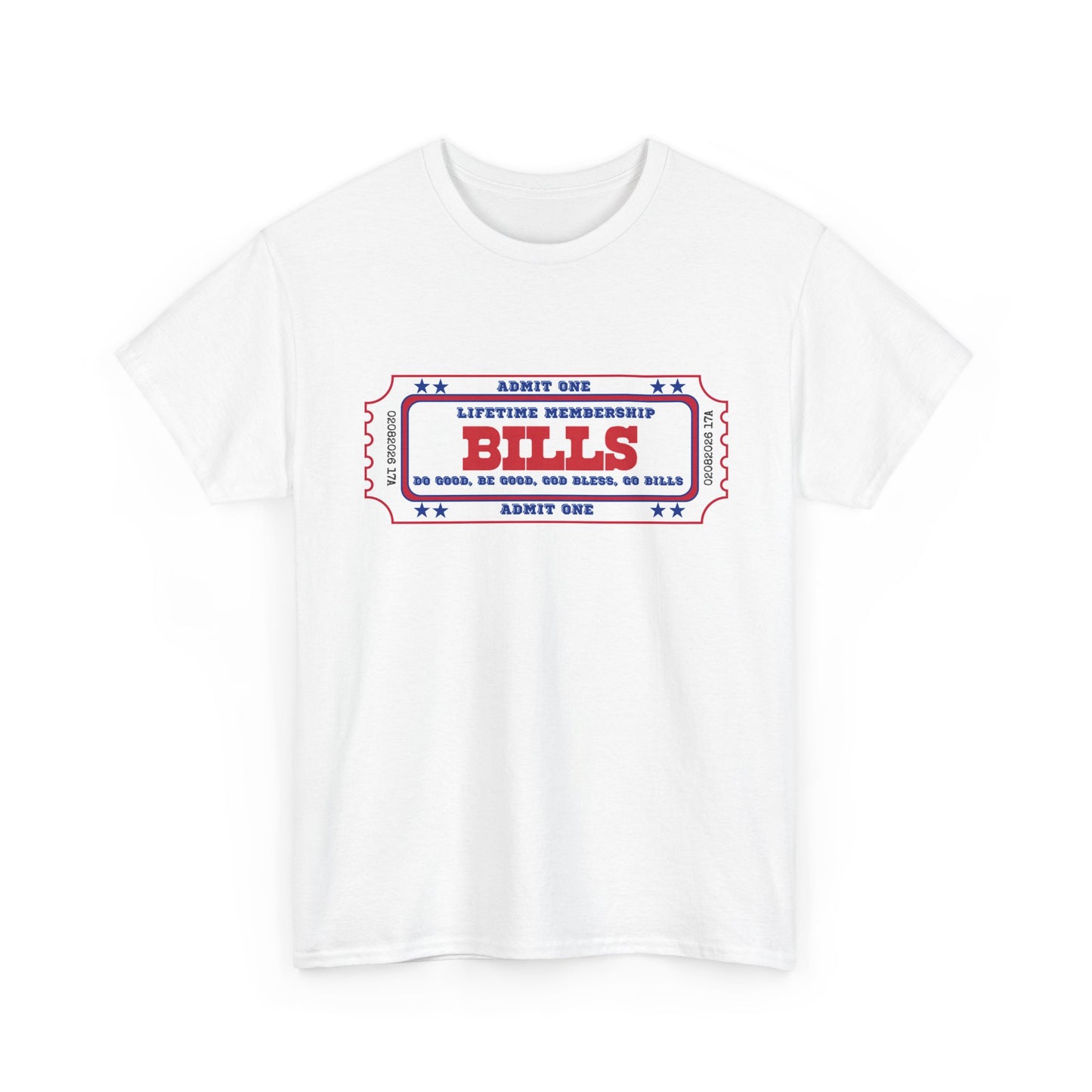 BILL Lifetime Membership - Retro Ticket Style Tee, Vintage Graphic T-Shirt, Casual Outing Shirt, Gift for Friends, Concert, Sports Event Apparel