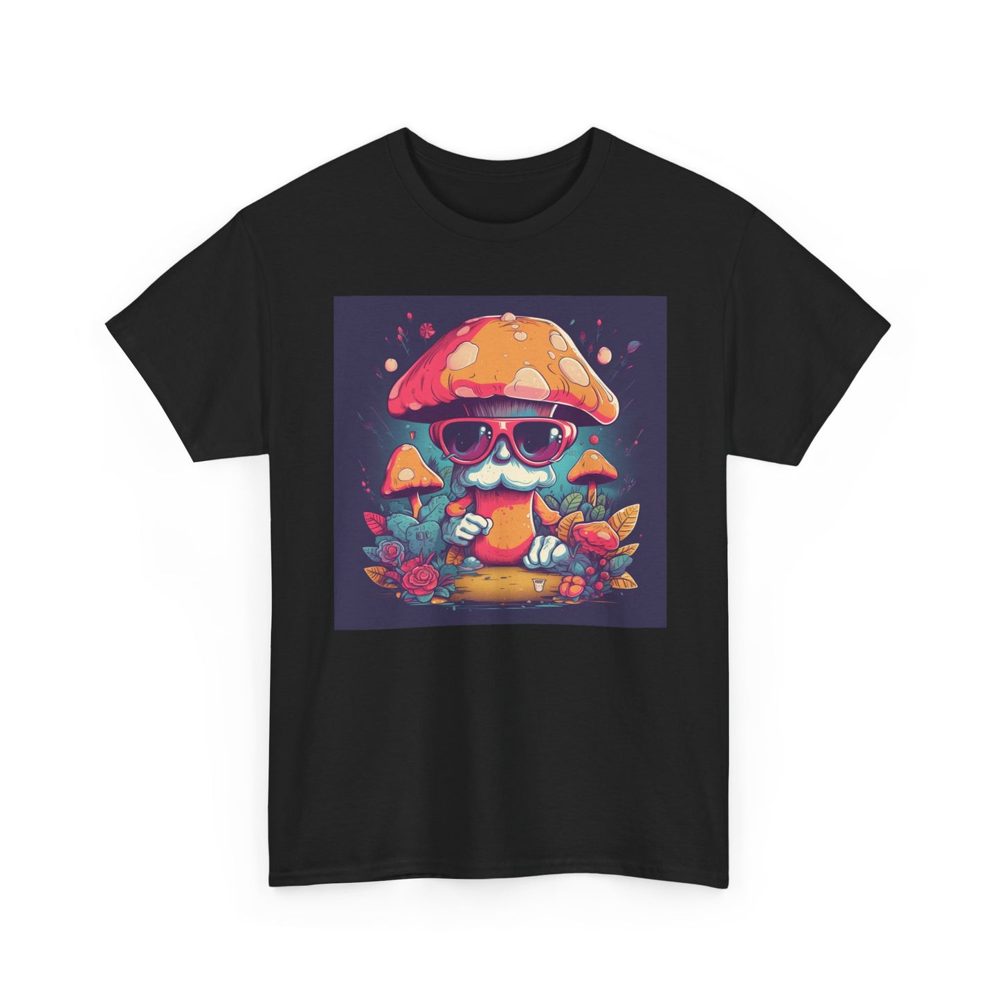 Cool Mushroom Graphic Tee, Retro T-Shirt, Unique Gift for Nature Lovers, Eco-Friendly Apparel, Perfect for Parties and Festivals