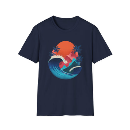 Surf Sunset T-Shirt — Tropical Wave Palm Beach Graphic Tee