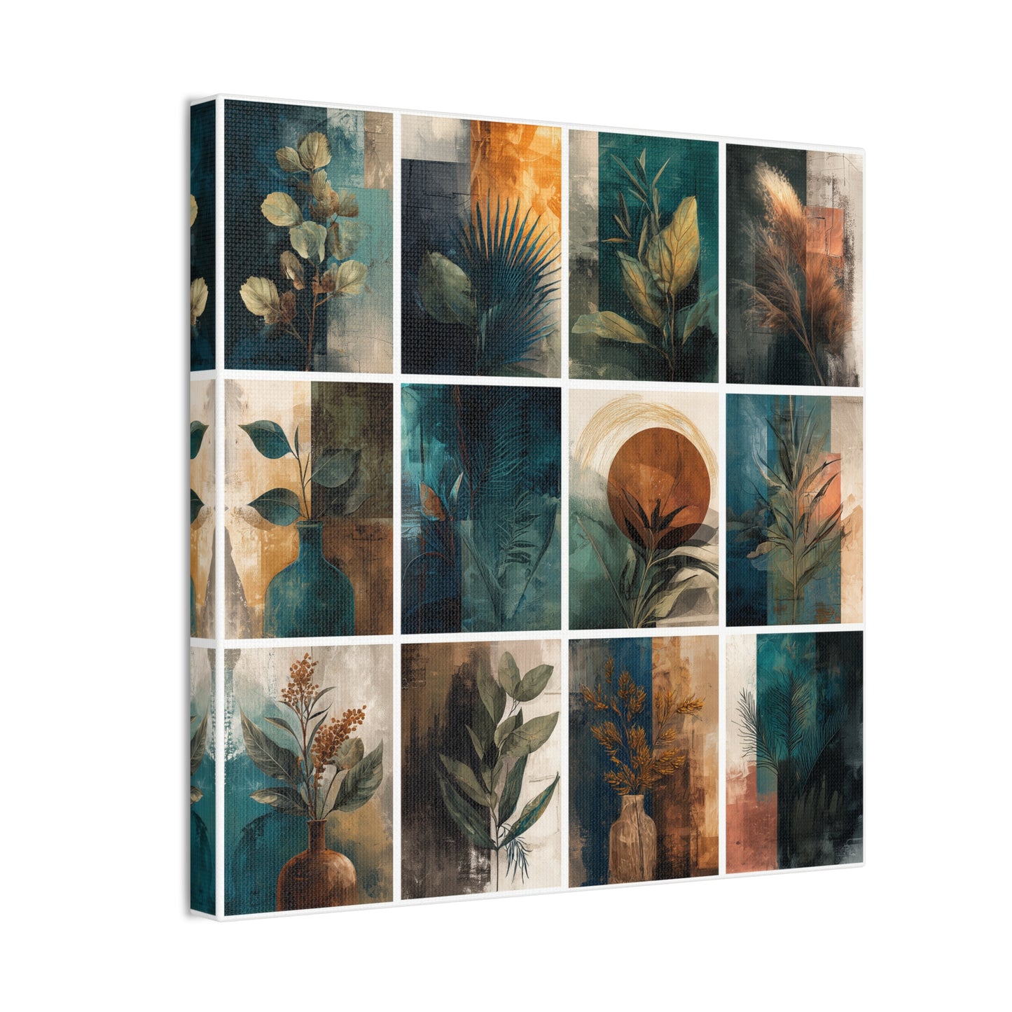 Natures Green Series #7 -Botanical Wall Art, Nature-Inspired Home Décor, Eco-Friendly Canvas Print, Greenery Art Piece, Living Room Wall Hanging