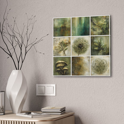 Natures Green Series #1 -Botanical Wall Art, Nature-Inspired Home Décor, Eco-Friendly Canvas Print, Greenery Art Piece, Living Room Wall Hanging