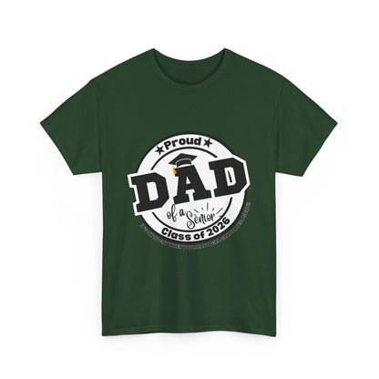Senior Dad -Class of 2026 Graduation Tee, Unisex Heavy Cotton Shirt, Senior T-Shirt, Personalized Graduation Gift, Class Reunion Apparel, 2026 [...]