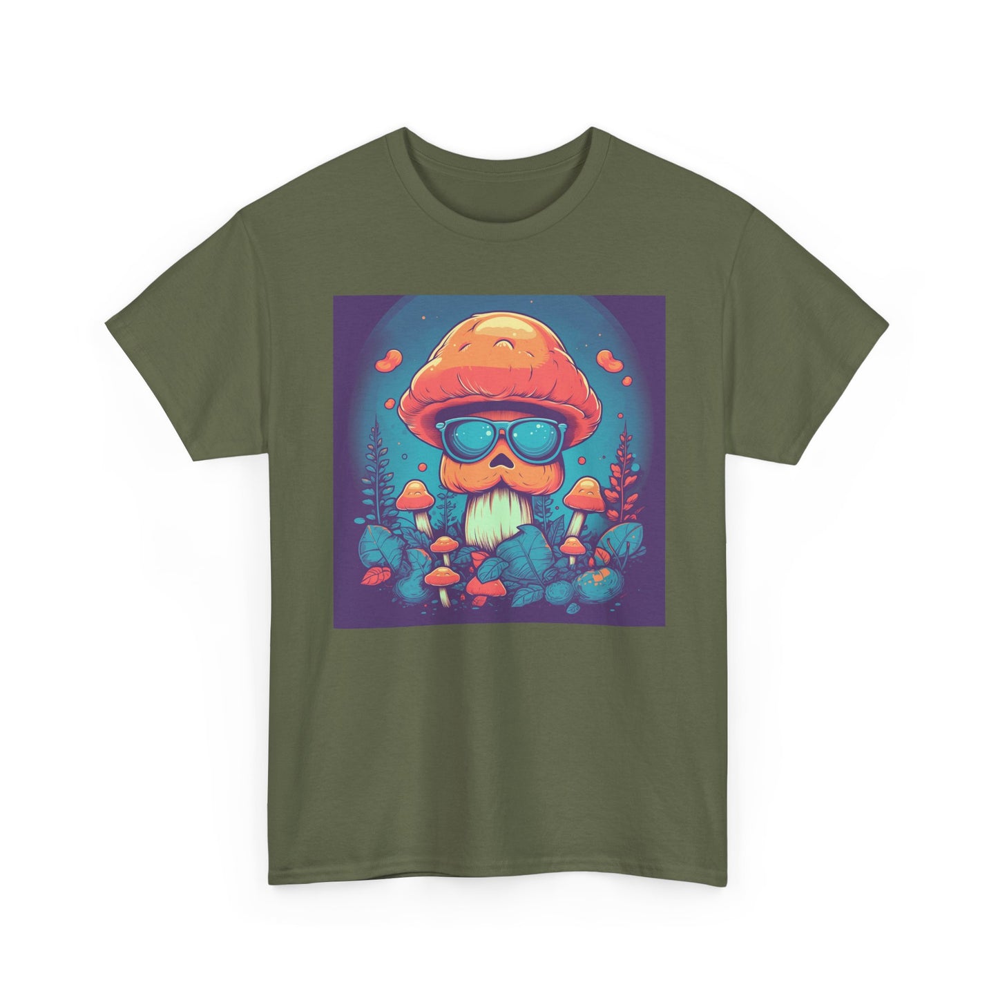 Cool Mushroom Vibes Unisex Tee, Retro Shirt, Gift for Nature Lovers, Chill Outfit, Eco-Friendly Apparel, Summer Wear