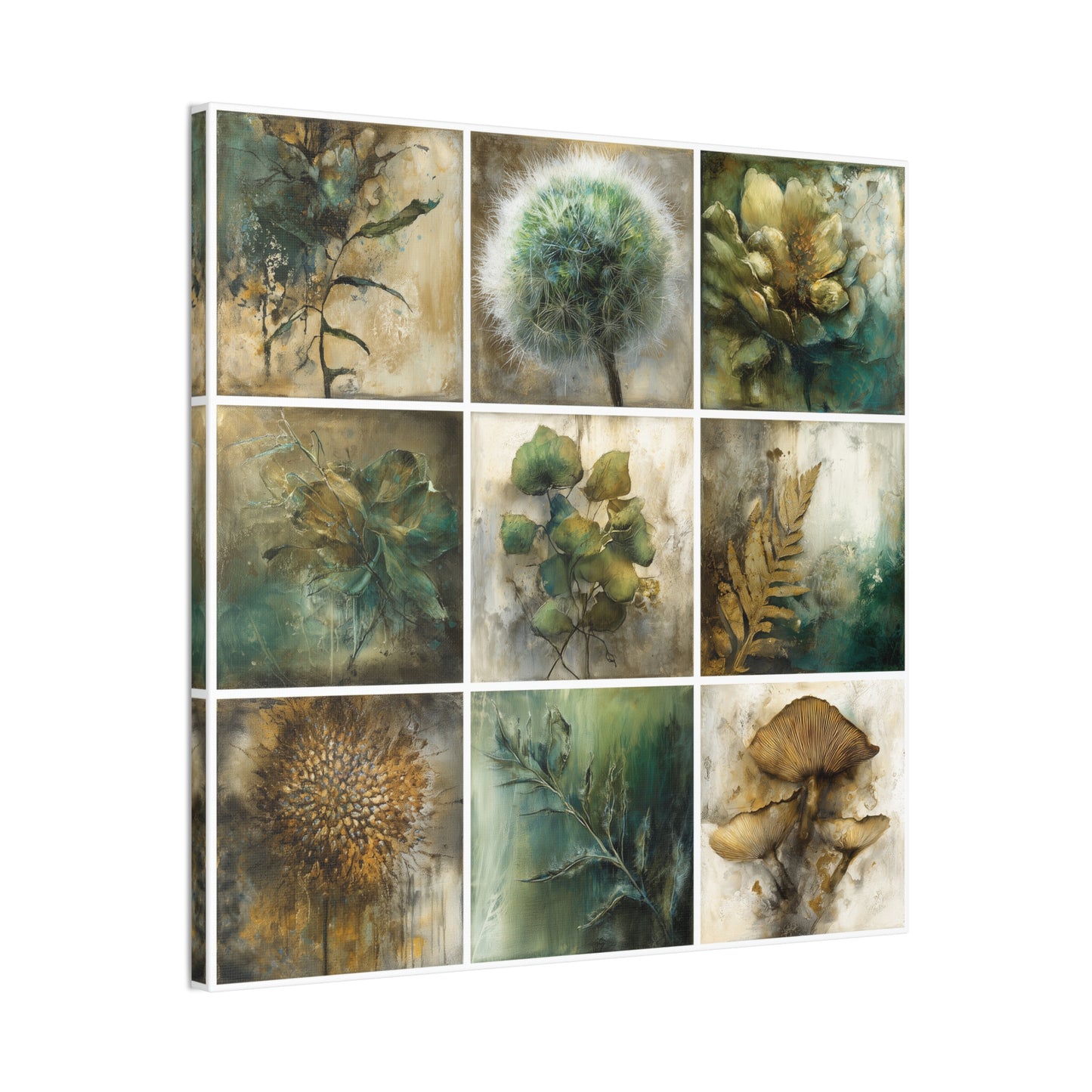 Natures Green Series #4 -Artistic Nature Canvas Wall Art, Plant Decor, Botanical Prints, Home Decor, Eco-Friendly Gift