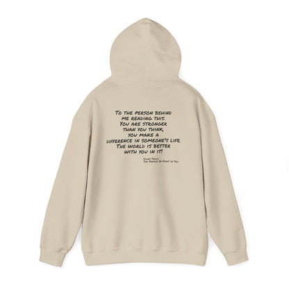 Better World - Inspirational Quote Hoodie — "You Are Stronger Than You Think" Back Print