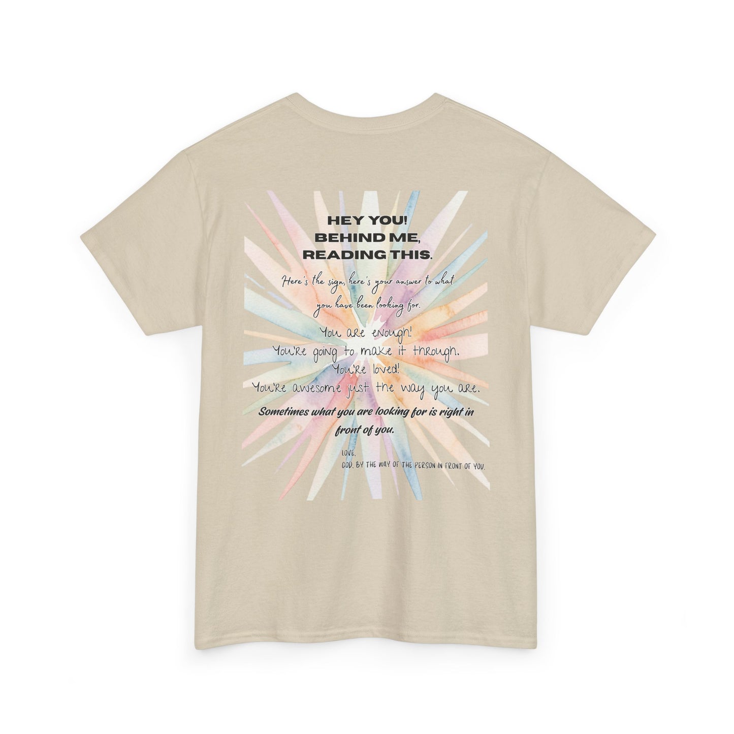 Here's Your Answer (colorful sunburst, motivational verse)