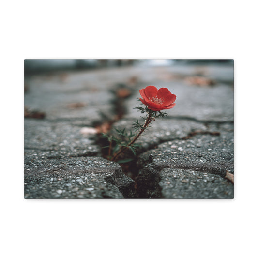 Defiance in Concrete: Resilient Bloom, Urban Nature Photography--1aceswild.myshopify.com