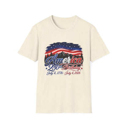 America 250 Birthday T-Shirt – July 4, 1776–2026 Patriotic Independence Day Tee