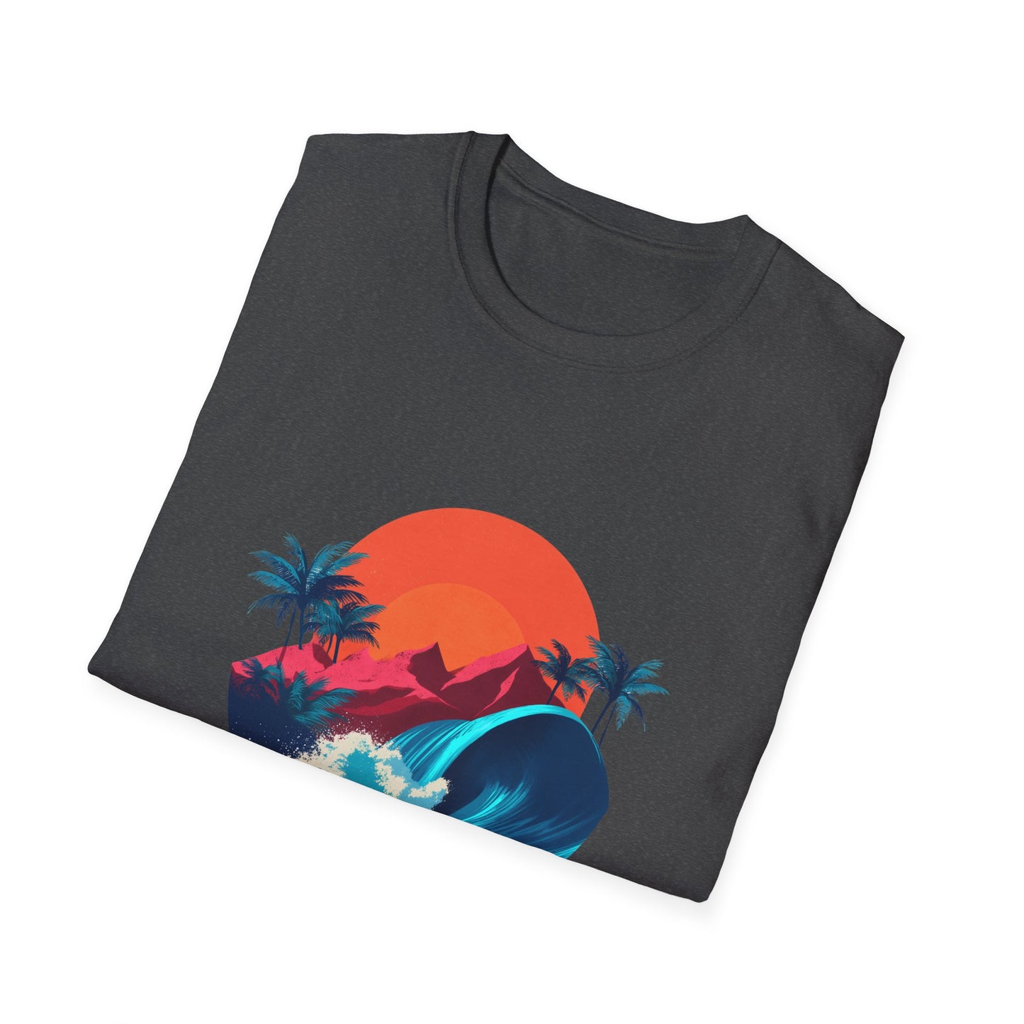 Sunset Surf T-Shirt — Retro Beach Wave Graphic Tee