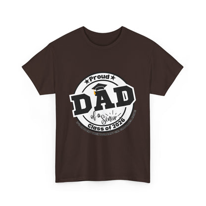 Senior Dad -Class of 2026 Graduation Tee, Unisex Heavy Cotton Shirt, Senior T-Shirt, Personalized Graduation Gift, Class Reunion Apparel, 2026 [...]