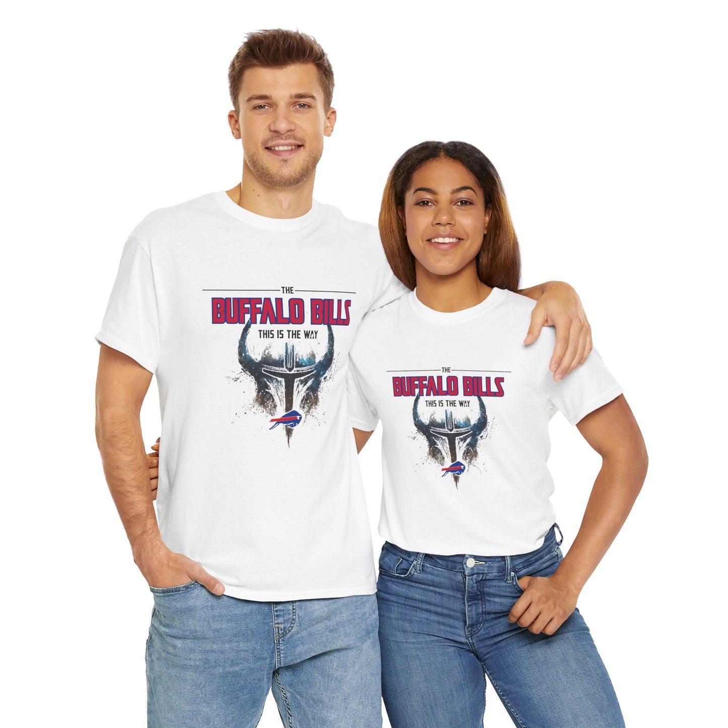 Buffalo Bills This Is The Way -Heavy Cotton Tee - Unisex Fan Shirt, Game Day Apparel, Sports Merchandise, Birthday Gift, Tailgate Outfit