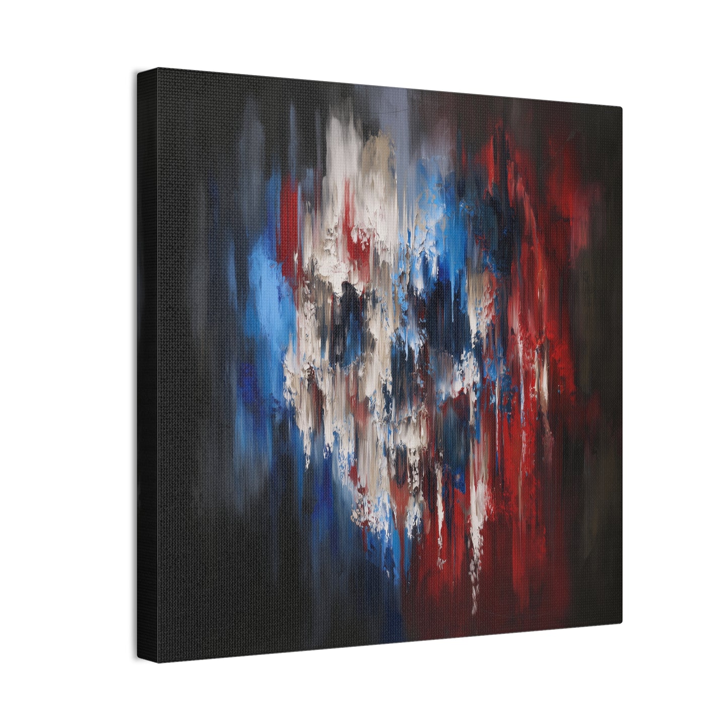 Running Colors - Abstract  Red, White and Blue Art