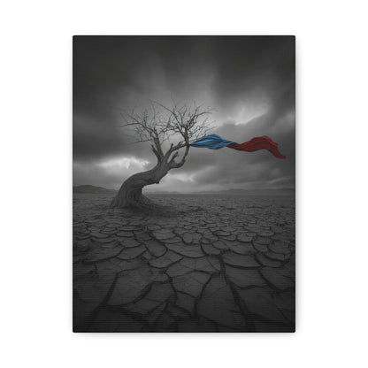 Twisted in the Wind. Stretched Canvas Print, Artistic Wall Decor, Modern Art.