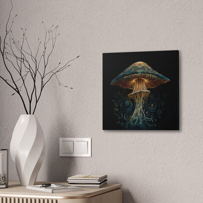 Swirl -Mushroom Canvas Art,