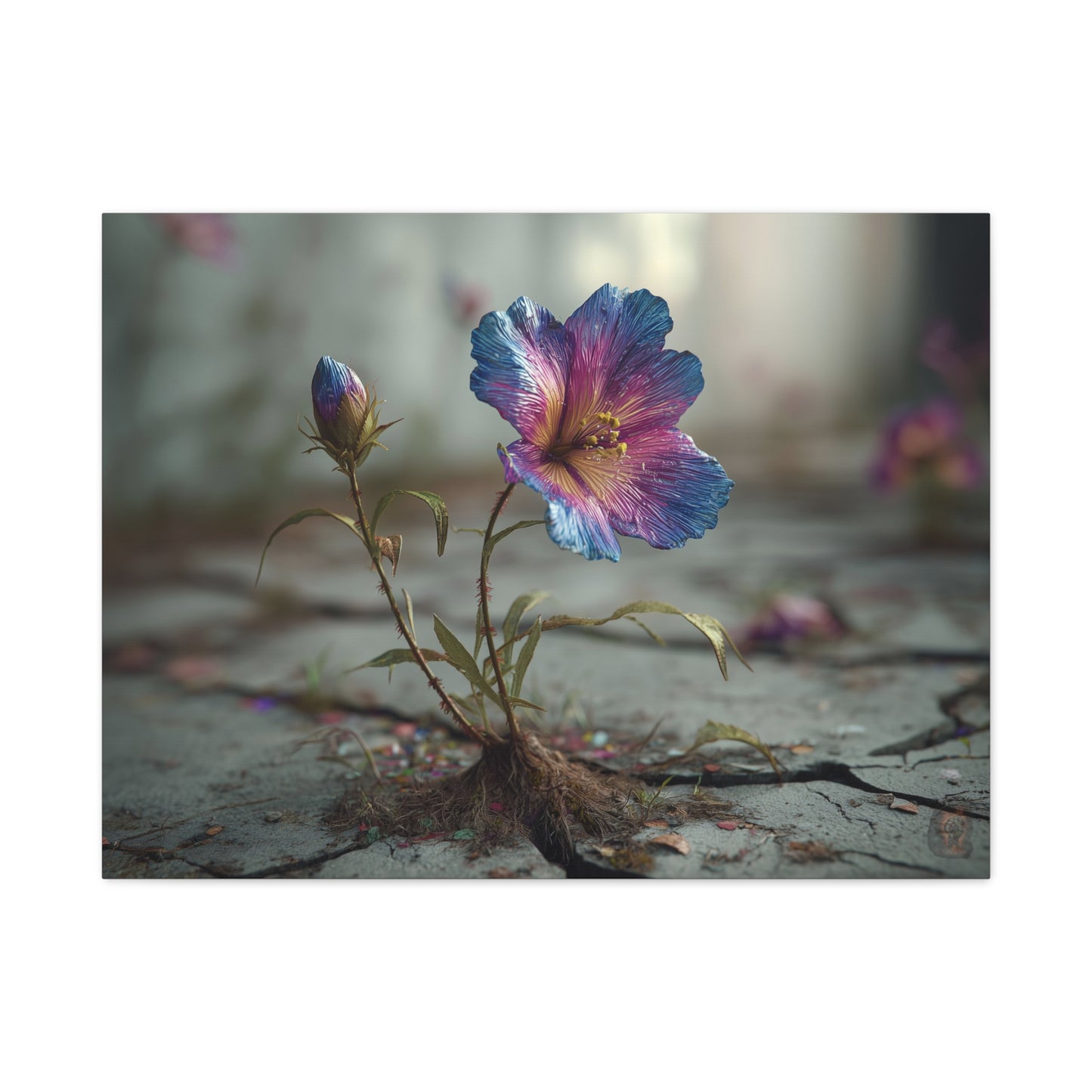 Resilient Bloom: Macro Botanical Photography, Vibrant Hibiscus Emergence--www.14acewild.com
