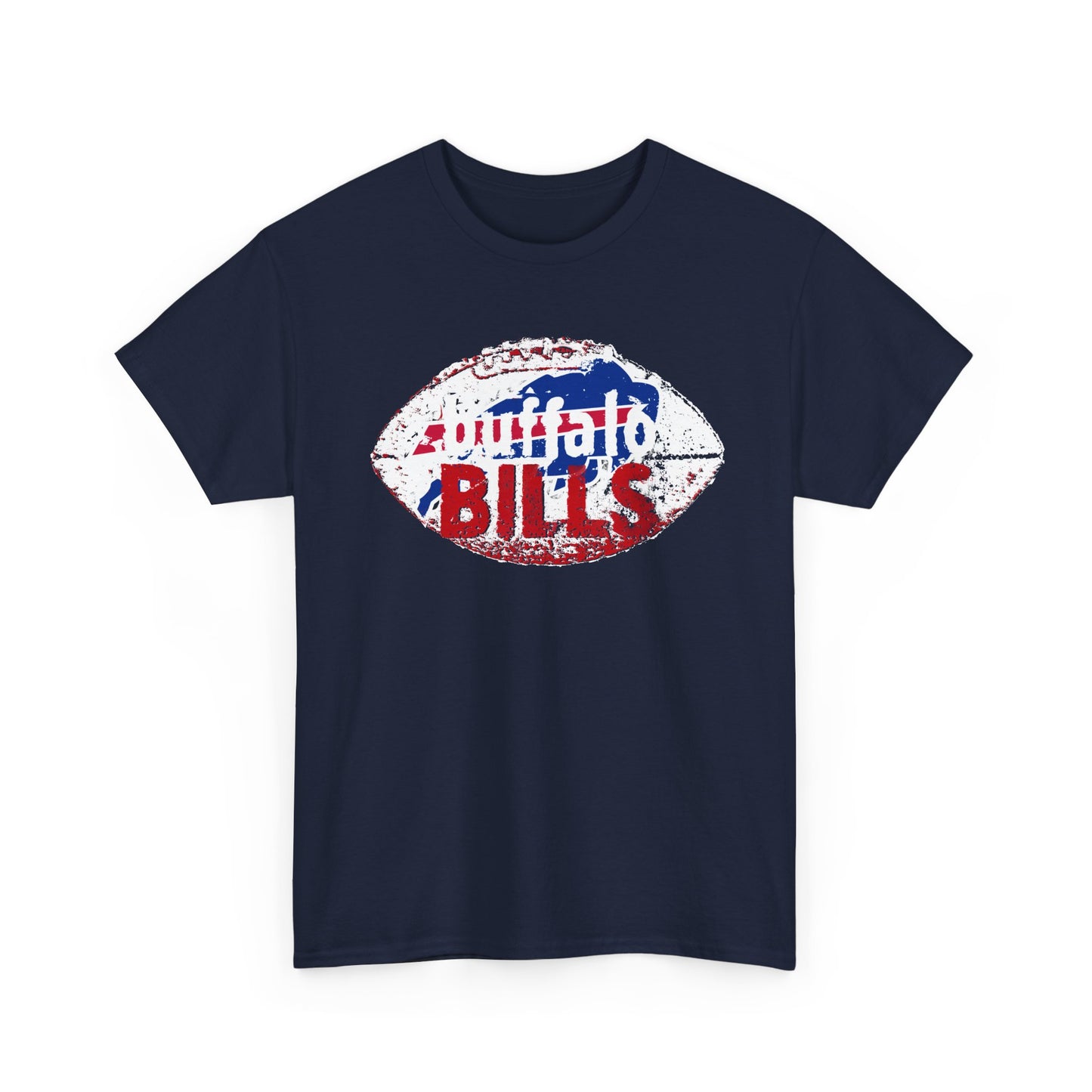 Buffalo Bills Football -Unisex Heavy Cotton Tee - Sports T-Shirt, NFL Fan Gear, Game Day Apparel, Gift for Him/Her, Athletic Wear