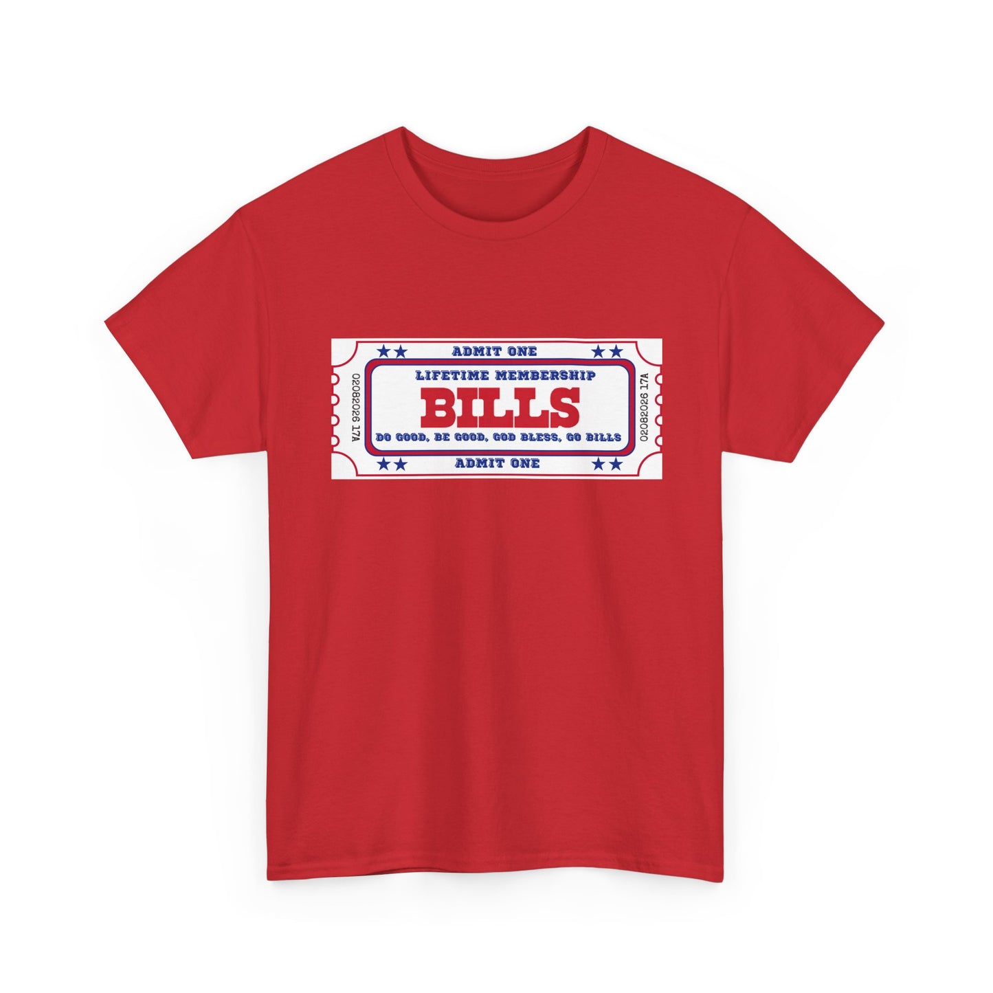 BILL Lifetime Membership - Retro Ticket Style Tee, Vintage Graphic T-Shirt, Casual Outing Shirt, Gift for Friends, Concert, Sports Event Apparel