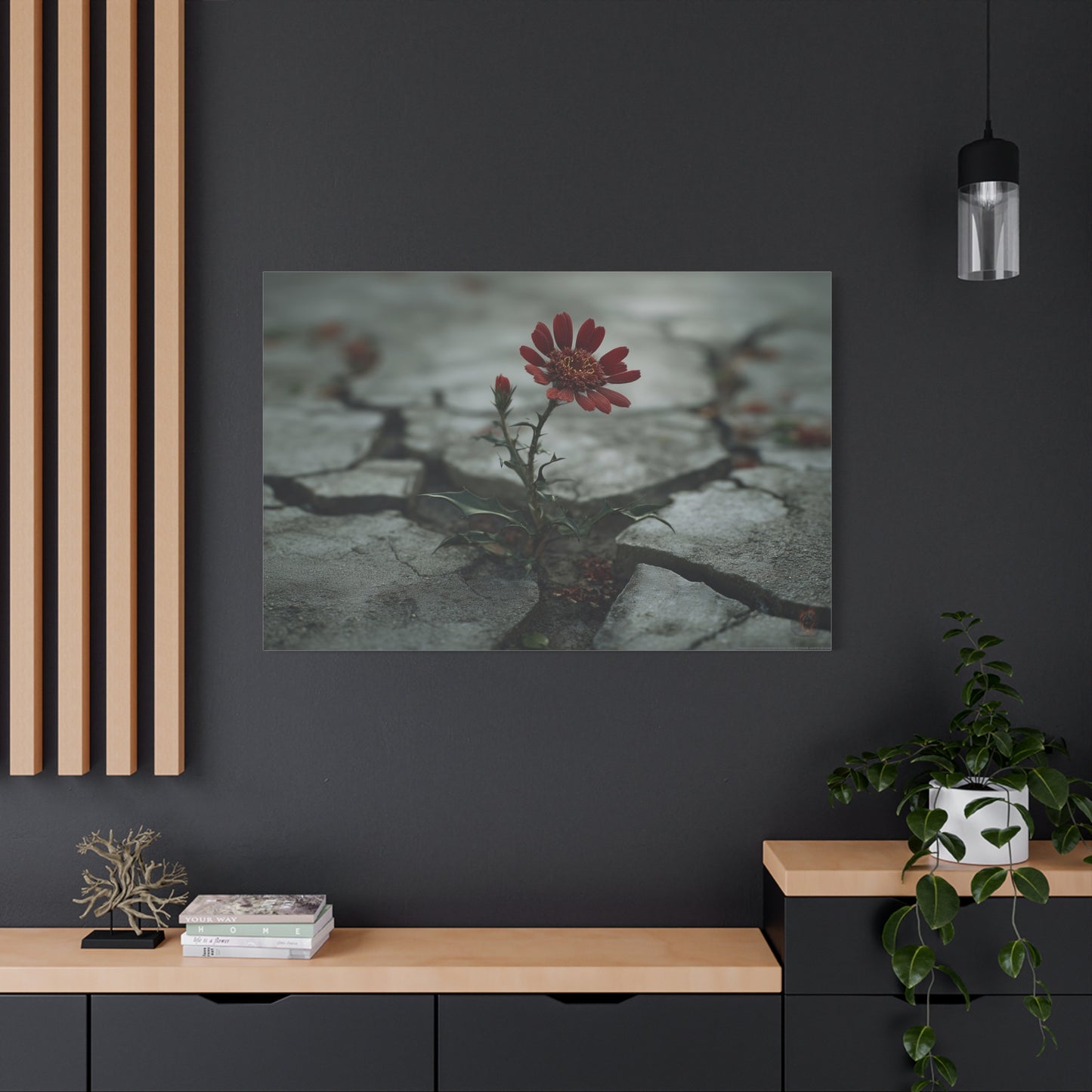 Resilience Blooms: Urban Nature Photography, Concrete Flower Metaphor--1aceswild.myshopify.com