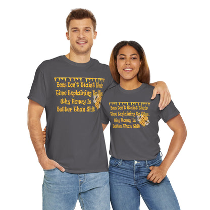 Bees-Themed Heavy Cotton Tee, Funny Bee Shirt, Gift for Beekeepers, Nature Lover Tee, Spring and Summer Fashion