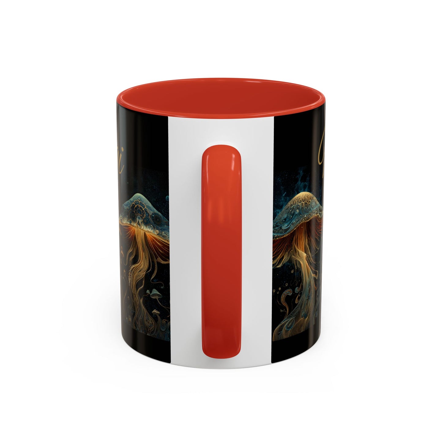 Dark Fantastic Fungi Coffee Mug - Magical Ocean Mushroom Art (11/15oz)